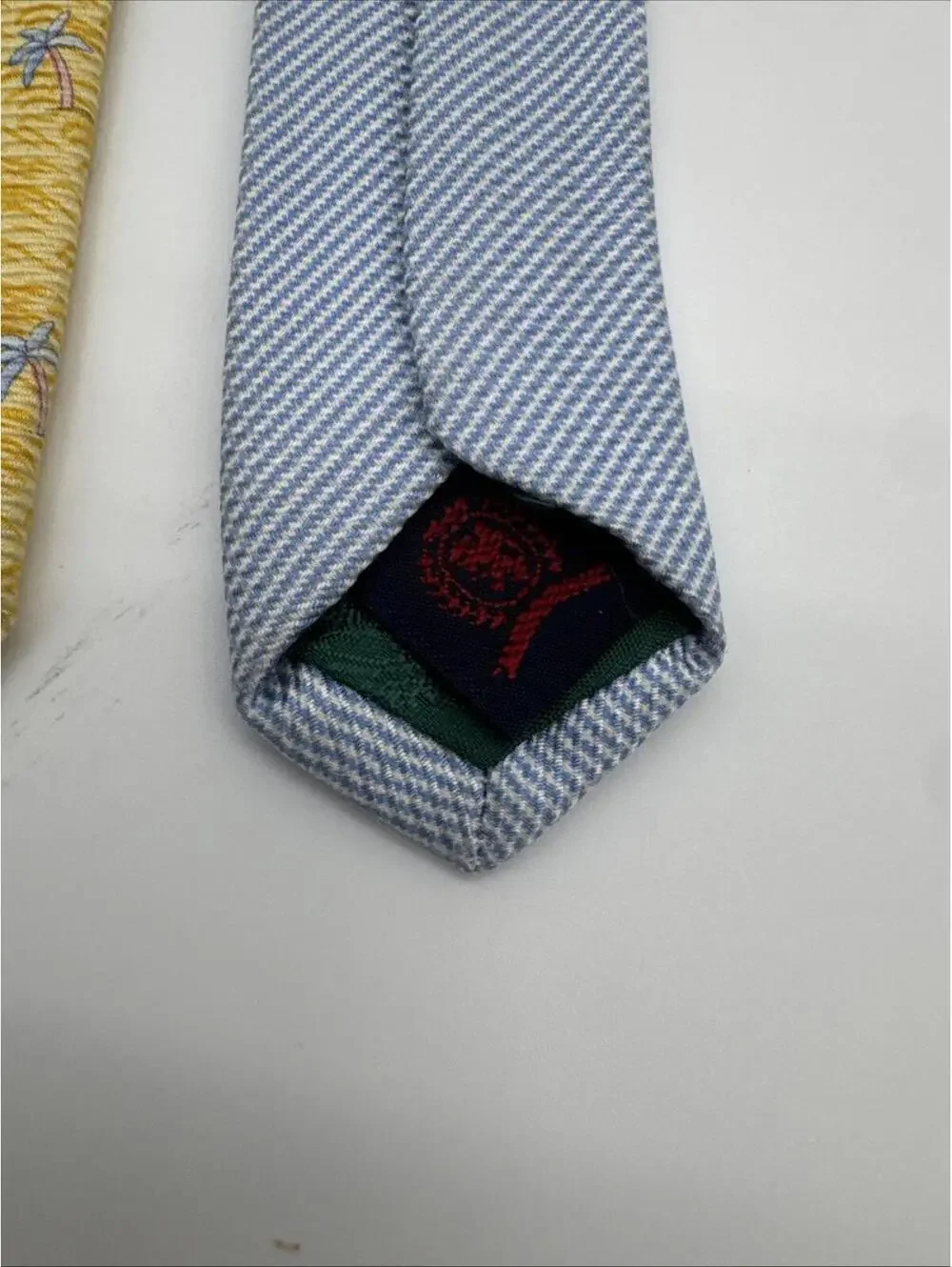 Tommy Hilfiger Men's Tie 100% Silk, Made In Italy Palm Trees-Loss Threads